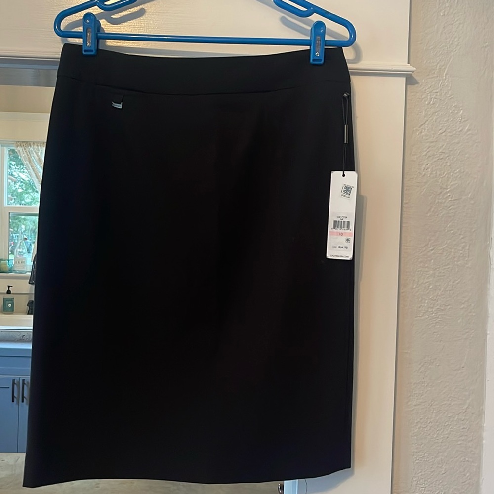 Calvin Klein black straight skirt Size 10